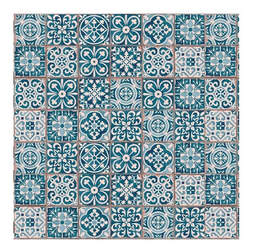 Vinilo Azulejo Mosaico Adhesivo 15x15 Cocina X 12u Laminado Color 09. Venecia