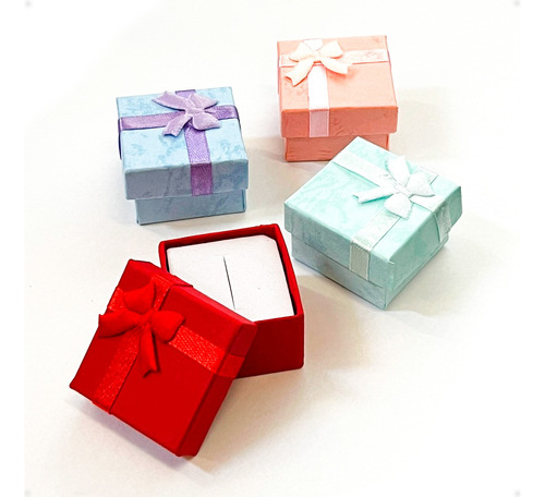 Cajas Para Joyas Anillos Regalos Con Almohadilla X 5 - Otec