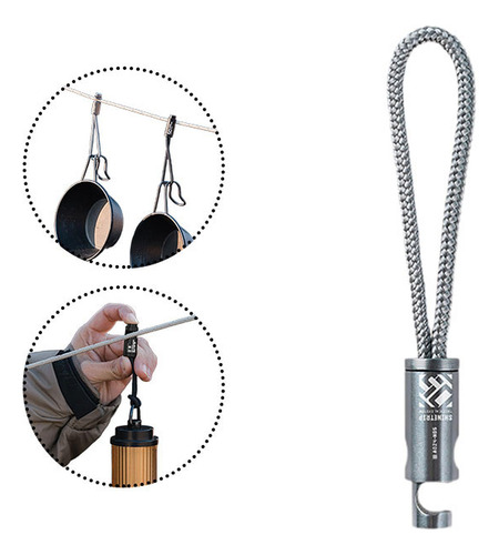 Acampando Hebilla Colgante Cuerda Colgador De Estilo B