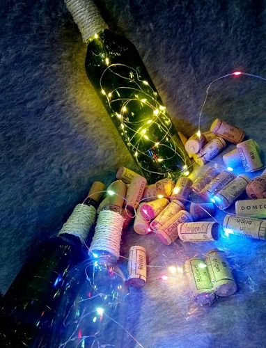 Botella Con Luz Decorativa 
