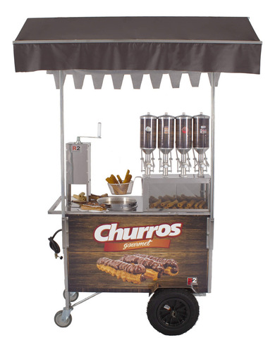 Carrinho Churros Masseira Fuso 4 Doceiras E Resistência - R2 Cor Sem Cor