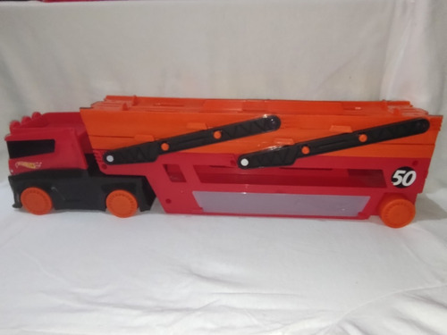 Hotwheels Mega Remolque Para 50 Autos Rojo (Usado)