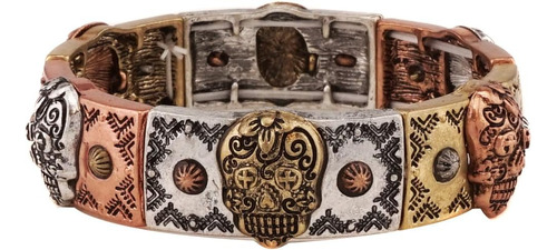 Pulsera Elástica De Calavera De Azúcar Estilo Sudoccidental 