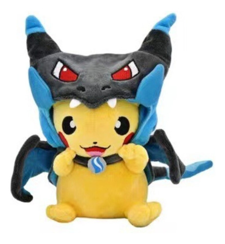 Peluche Pokemon Pikachu Cosplay Mega Charizard