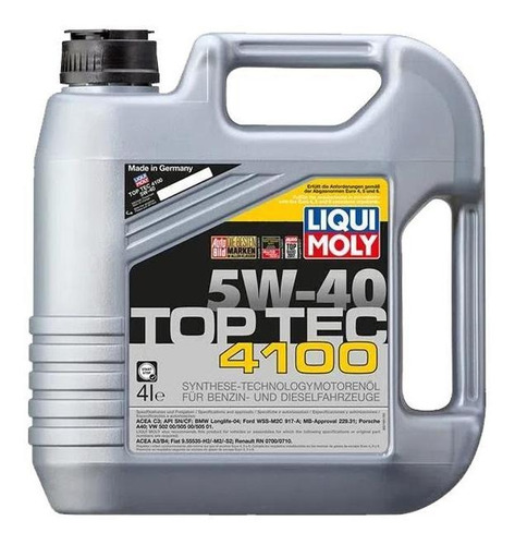 Lubricante Liqui Moly Top Tec 4100 5w-40 4lt