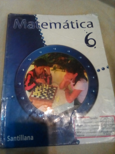 Libro Matemática 6 Grado Editorial Santillana 