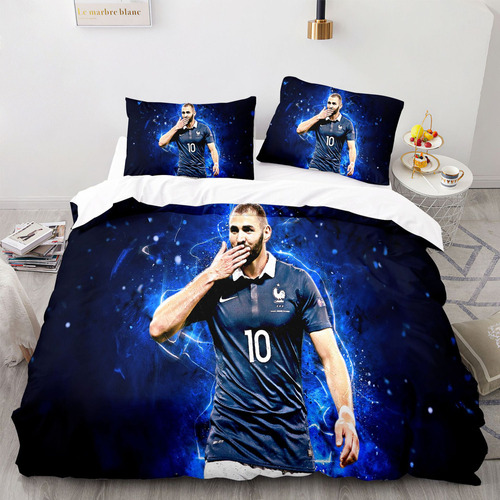 Juego De Cama Tamaño Individual Futbolista, Karim Benzema