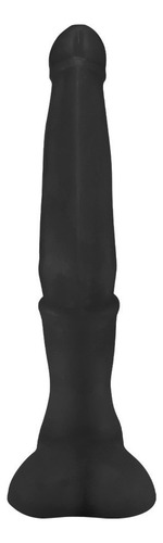 Pene gigante flexible con escroto de caballo, 41 x 8,5 cm, negro