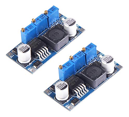 Pack Hiletgo 2pcs Lm2596 Mdulo De Potencia Ajustable 3a