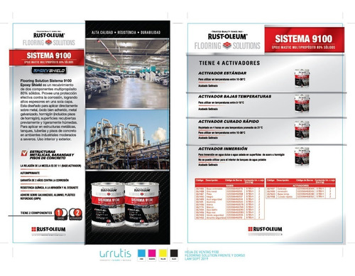 Imagen 5 de 8 de Pintura Epoxica Rust Oleum 9100 Base Y Activador Est 7.57 L