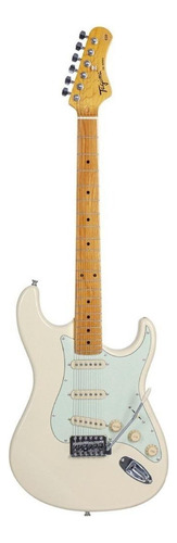 Guitarra elétrica Tagima TW Series TG-530 stratocaster de  tília vintage white com diapasão de bordo