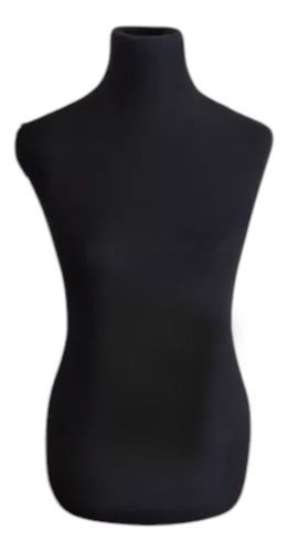 Maniqui Busto Forrado Talle 42 Al 48 Sin Base Negro 42