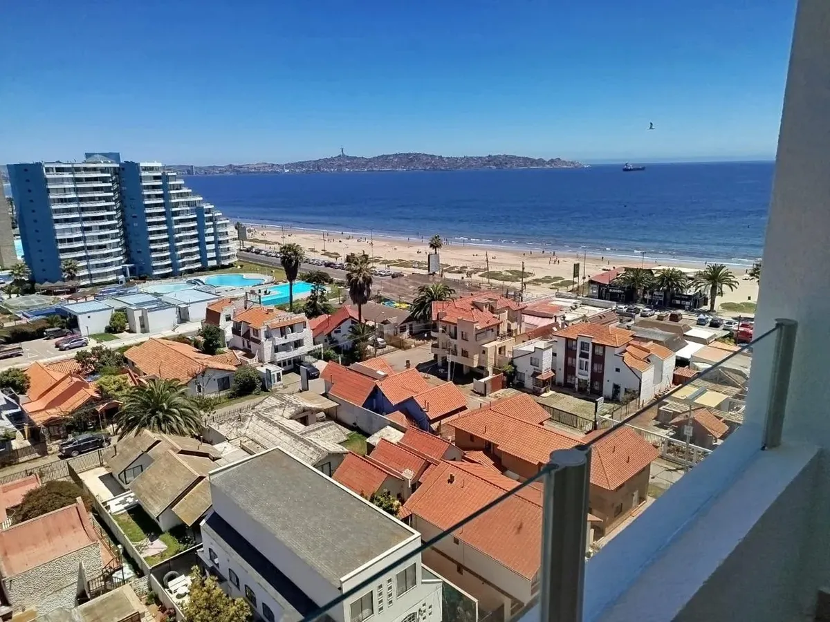 Imagen 1 de 15 de Depto. Renovado Con Vista Al Mar, A Pasos De Av. Del Mar