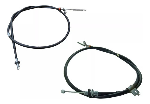 Conjunto X3 Cables Freno Mitsubishi L200 Izq Der Palanca