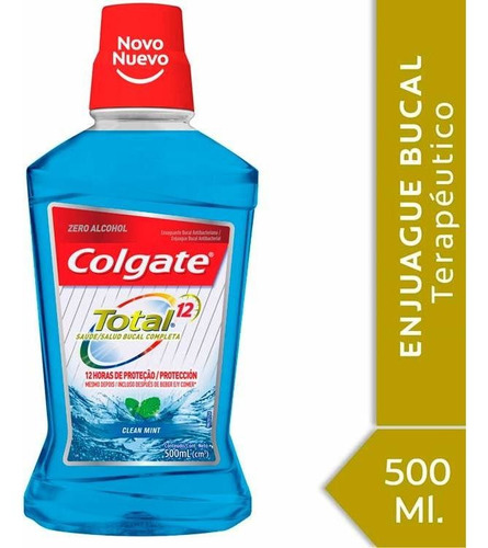 Pack X 3 Unid Enjuague Bucal  Total Cmint 500 Ml Colgate Cr