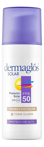Dermaglos Protector Solar Fps 50 facial 50g Tono Claro