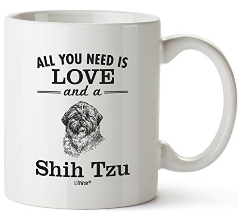 Taza Regalo Mam Shih Tzu Navidad Mujer Hombre Decoracin Caf