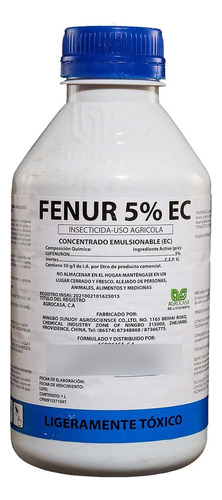 Fenur 5% Ec Insecticida (lufenuron Al 5%) X Litro