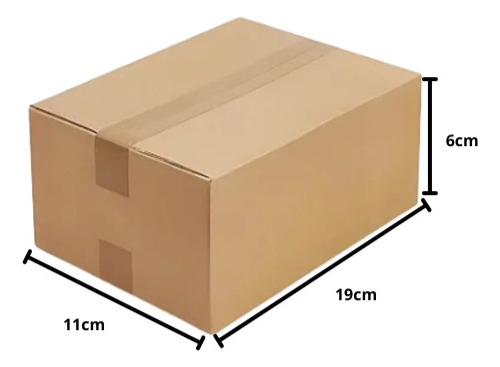 Embalagem Reforçada Caixa De Papelão 19x11x06 Versátil 25uni