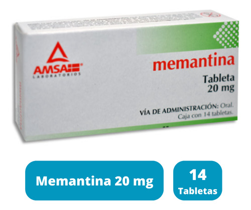 Memantina 20 Mg Caja Con 14 Tabletas Amsa Laboratorios