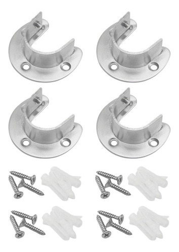 4x Socket De Varilla De Acero Inoxidable Brida Rob 25mm