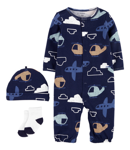 Pijama 3pc Aviones Algodon Carters 1l775410