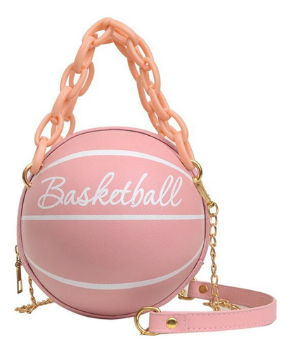 Bolso De Baloncesto Para Mujer Con Forma De Bola Redonda Per