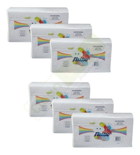 Toalla De Papel Manos Blanca Tipo Z X 6 Pqts (alto Trafico)