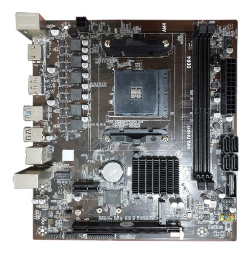 Kit Placa Mãe Am4 Ryzen 5 3400g Memoria 8gb Cooler Rgb