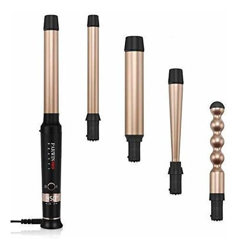 Varas Rizadoras - 5 In 1 Curling Iron Wands Set With 5 Inter