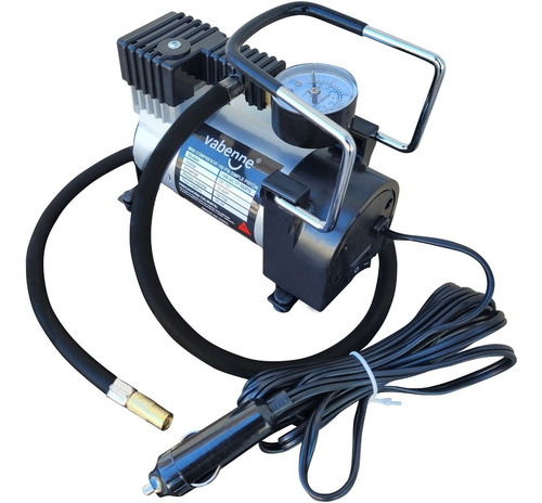 Imagen 7 de 10 de Compresor Aire 1 Piston Cilindro 12v Metal Auto Bici Bolso