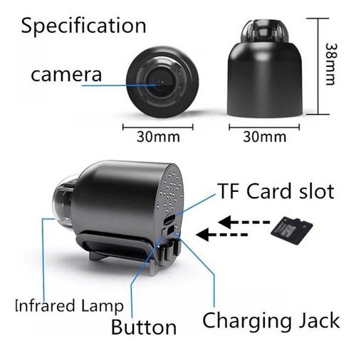 Mini Cámara Inalámbrica Micro Ip De Visión Nocturna Wifi X5