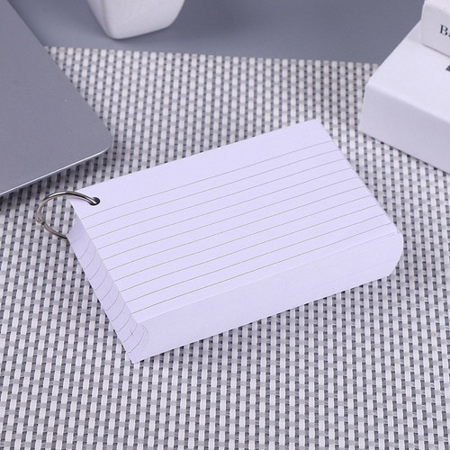 Folder Memo Book, Tarjetas De Revisión De Hojas Sueltas Con
