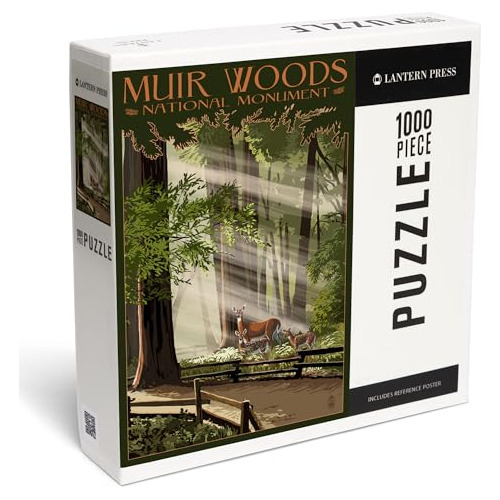 Puzzle 1000 Piezas Muir Woods, California, Ciervos