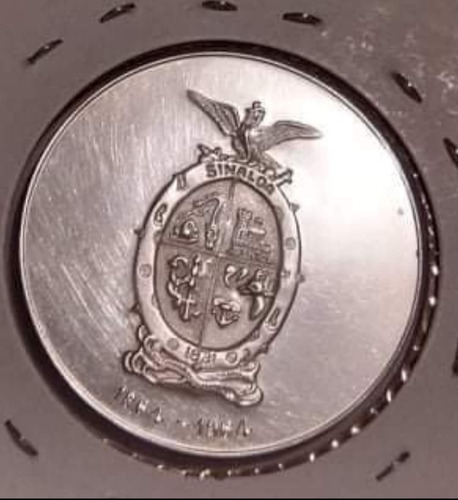 Medalla De Plata De Sinaloa General Antonio Rosales (Usado)