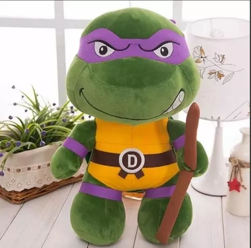 Boneco Pelúcia Grande Tartarugas Ninja Donatello 45cm