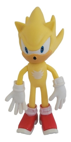 Figura De Colección Sonic Hedgehog El Super Sonic Amarillo