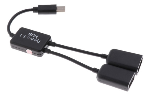 Usb 3.1 Tipo C A Usb Dual A 2.0 Otg Adaptador De