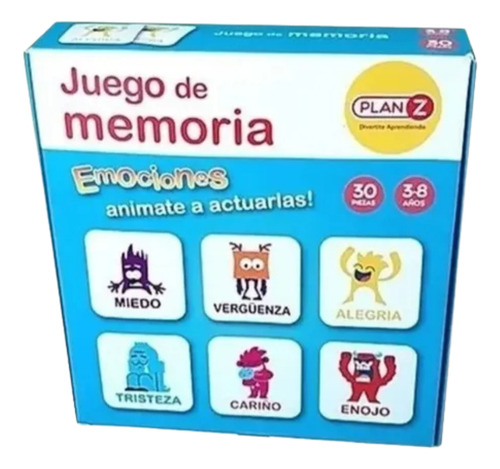 Juegos De Memoria Emociones Y Animales Juego Didáctico Y Entretenido Para Niños 100% Seguro No Incluye Componentes Tóxicos Ni Peligrosos Desarrolla La Atención Visual Memoria Y Espacio