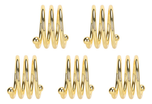 Servilleteros, 5 Unidades, Anillos De Metal Galvanizado, Col