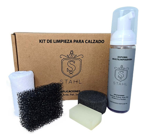 Kit Limpiador Para Calzado De Gamuza, Nobuk, Piel Y Textil