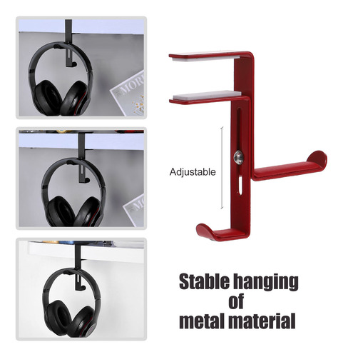 Soporte Para Auriculares Con Clip Ajustable Para Colgar Deba