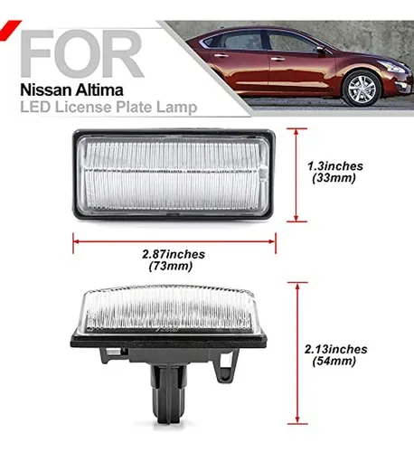 Lámparas Led Para Placa Nissan Pathfinder Altima Rogue 2 Pcs