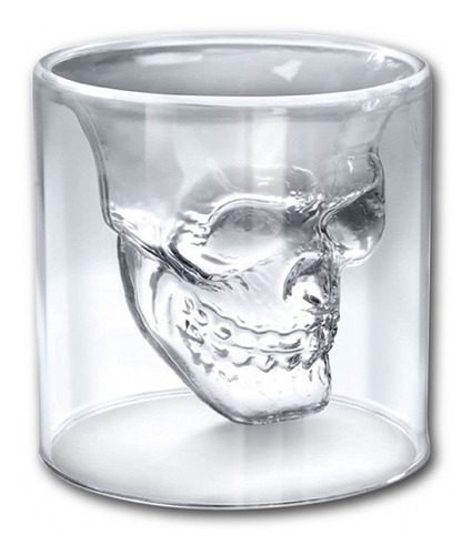 Copa Vaso Calavera Craneo De Cristal 250ml Licor Skull