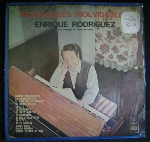 Enrique Rodriguez-pasodobles Inolvidables-lp Vinilo-9 Puntos