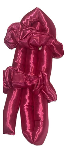 Ondas Sin Calor Rizador Manual Rizos Y Brocha Pelo Regalo Fucsia