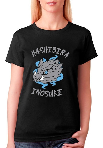 Imagen 3 de 4 de Polera Estampada Con Diseño Demon Inosuke Hashibira 1
