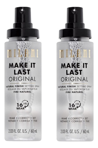 Milani Make It Last Spray Facial De Ajuste 3 En 1 Maquillaje