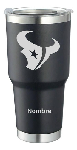 Termo Personalizado Houston Texans Grabado Laser 30 Oz