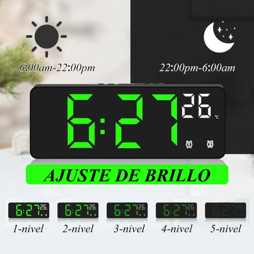 Reloj Electrónico Multifuncional Con Termómetro Y Alarma